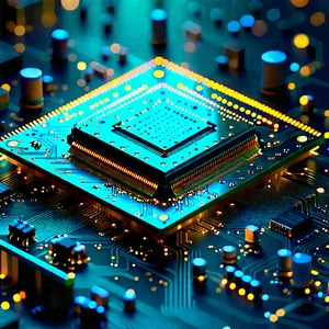 Circuit board with digital particles