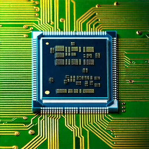 Close-up of microprocessor