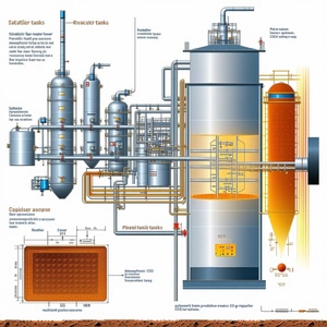 A Diagram Is Displayed Showing The Process Of A Chemical Plant