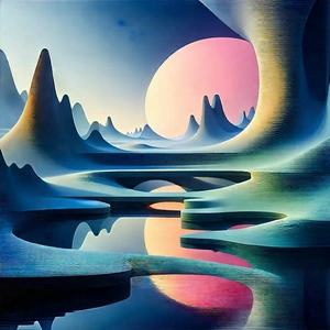 (futuristic:1.41) Digital Workspace With Image, There