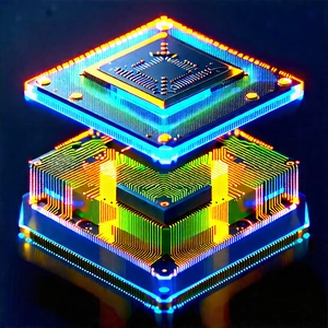 Microchip with holographic projection