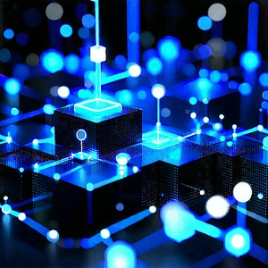 Blockchain Network Visualization With Image, There
