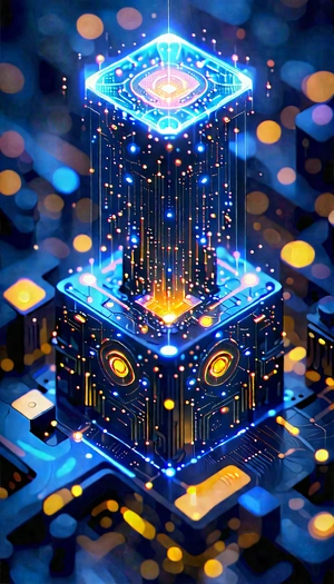 Blockchain Network Visualization With Image, There