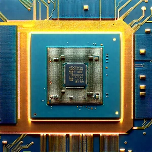 Close-up of microprocessor