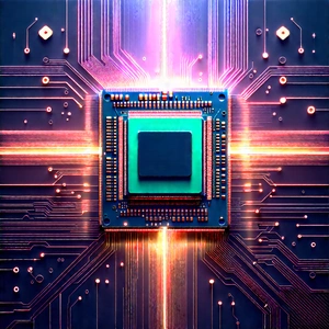 Microchip with holographic projection