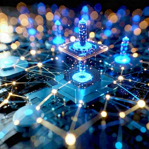 Blockchain Network Visualization With Image, There