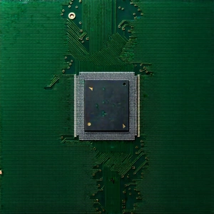 Close-up of microprocessor