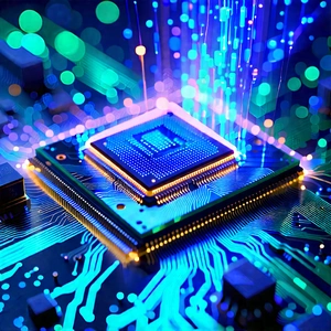 Microchip with holographic projection