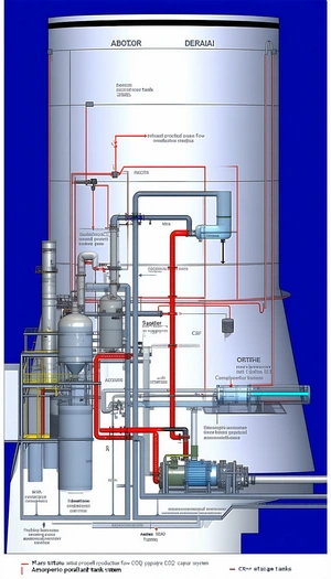 The Image Is A Blueprint Of A Large Industrial Building, Likely A Factory Or A Power Plant