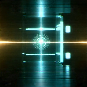 Quantum computer with laser scanning