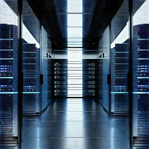 Futuristic server room