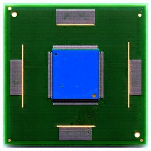 Microchip with laser scanning