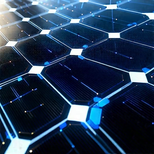 Solar panel with data streams