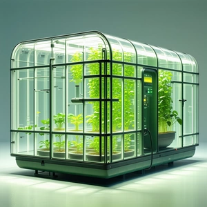 A Large Greenhouse Filled With Various Plants