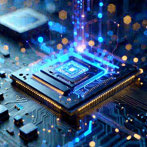Microchip with holographic projection