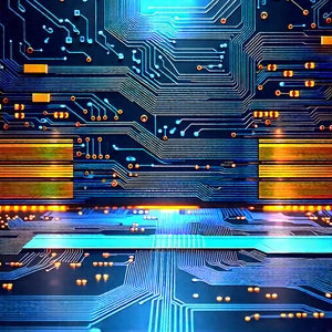 Circuit board with data streams