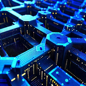 Close-up Of Sensor Array With Blue White