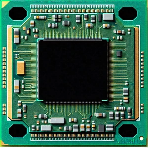 Close-up of microprocessor