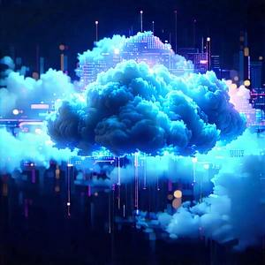 Cloud Computing Visualization With Image, There