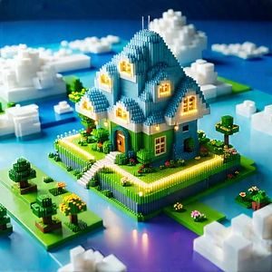 Cloud Computing Visualization With Large Blue
