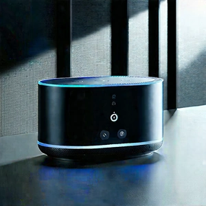 Smart Home Device With User Interface With Small, Black,