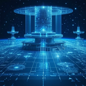 A Futuristic Building With A Large Dome On Top