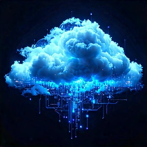 Cloud Computing Visualization With Large Blue