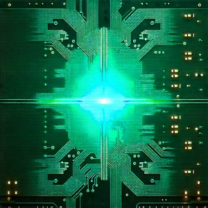Circuit board with holographic projection