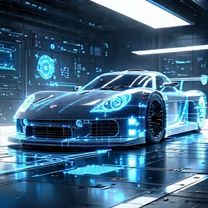 Automotive Technology In Research Center With Image, There