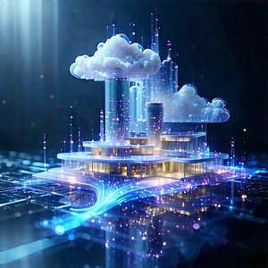 Innovative Renewable Energy (design:1.31) With Futuristic Building