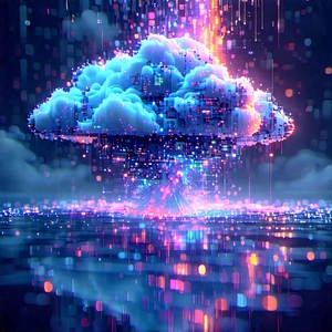 Cloud Computing Visualization With Image, There