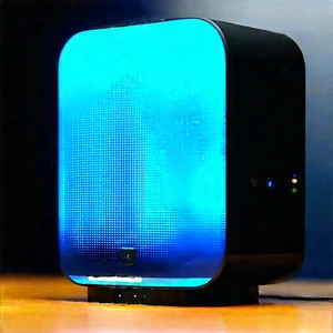 Smart Home Device With User Interface With Small Blue