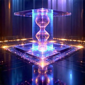 Quantum computer with holographic projection