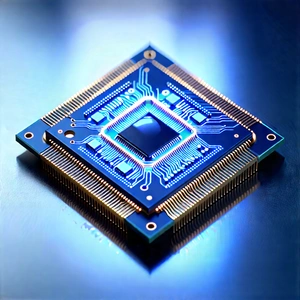 Microchip with holographic projection