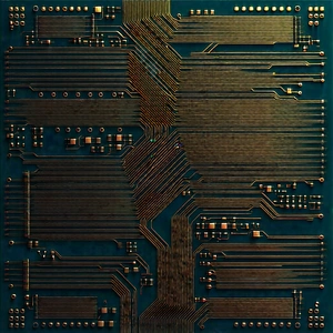 Circuit board with digital particles