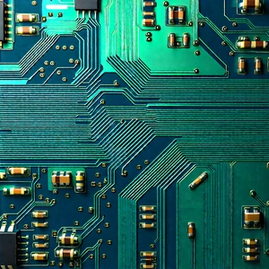 Close-up of electronic circuit