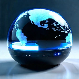 Innovative Communication Tool (design:1.34) With Blue Globe