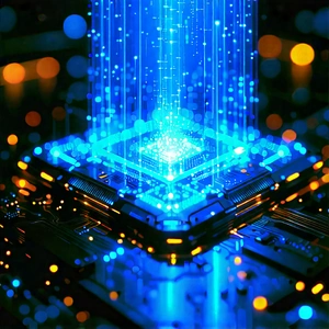 Quantum computer with holographic projection