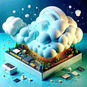 Cloud Computing Visualization With Image, There
