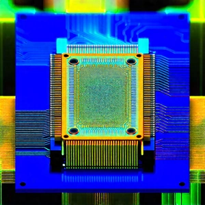 Microchip with holographic projection