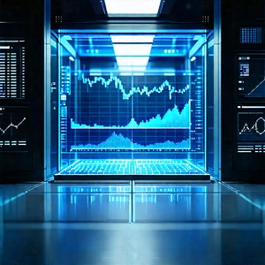 Financial Technology In Research Center With Image, There