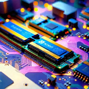 Close-up of memory module