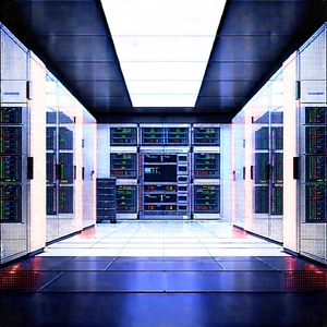 (futuristic:1.45) Server Room With Image, There