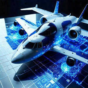 Aerospace Technology In (modern:1.13) Laboratory With Large Silver