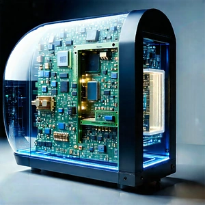 Quantum computer with laser scanning