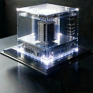Quantum computer with laser scanning