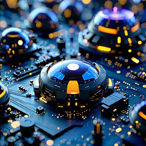Close-up Of Sensor Array With Image, There