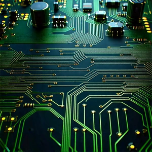 Close-up of electronic circuit