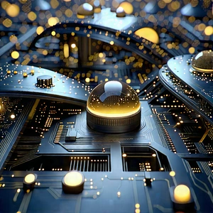 Close-up of sensor array
