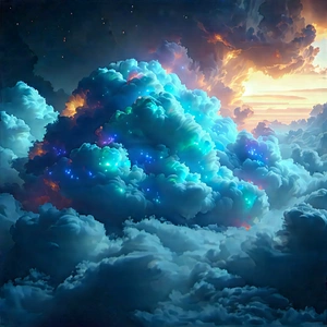 Cloud Computing Visualization With Image, There